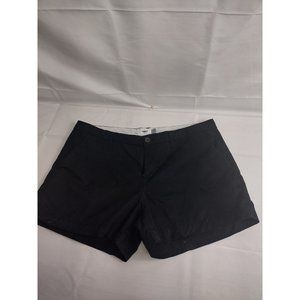 Old Navy Pixie Women's Size 12 Black Flat Front Chino Shorts